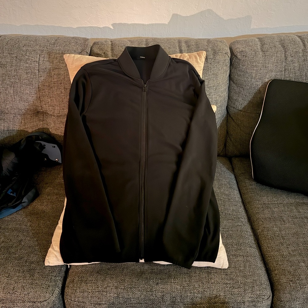 Theory bomber jacket in stretch tech knit Men XL